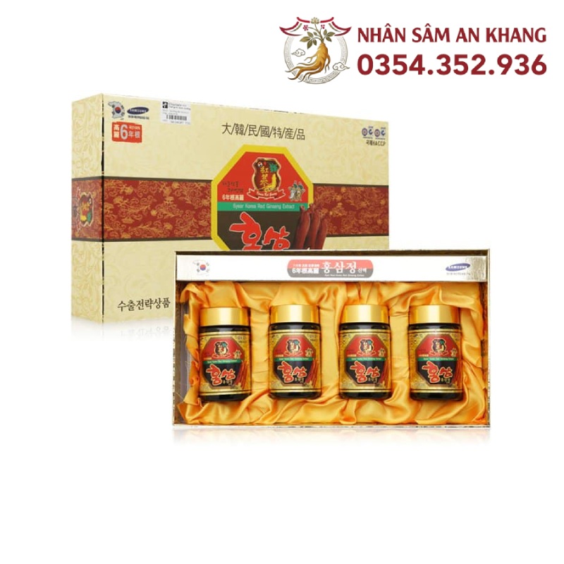 Cao Hồng Sâm Kanghwa Gold Hộp 4 Hũ x 250G 17 Cao kanghwa hop giay 4 hu 3