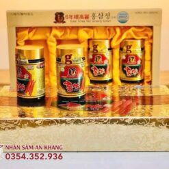 Cao Hồng Sâm Kanghwa Gold Hộp 4 Hũ x 250G 4 Cao kanghwa hop giay 4 hu 6