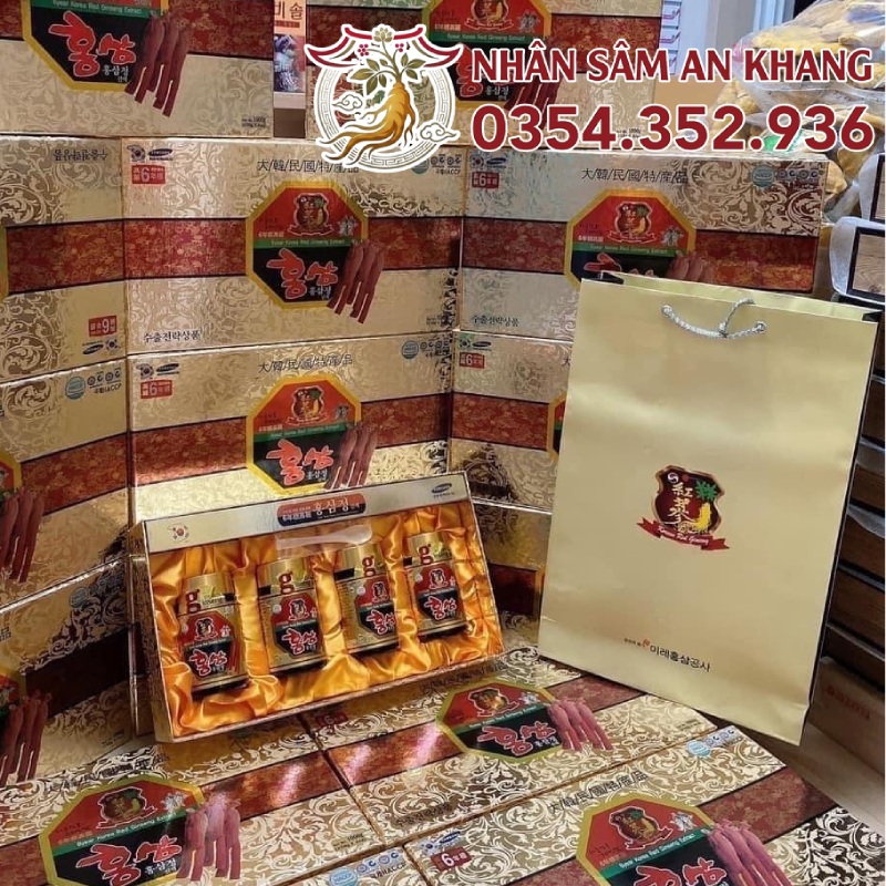 Cao Hồng Sâm Kanghwa Gold Hộp 4 Hũ x 250G 19 Cao kanghwa hop giay 4 hu 7