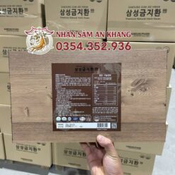 An Cung Ngưu Hoàng Hoàn Bổ Não SamSung Hộp Gỗ 60 Viên 6 an cung go 3 3