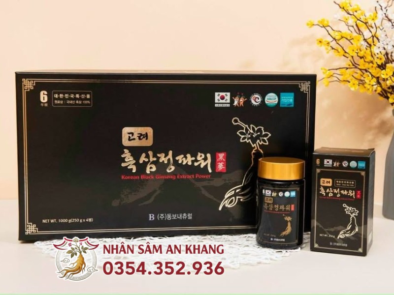 Cao Hắc Sâm Dongbo Nội Địa Hộp 4 Lọ x 250g 12 cao hac sam dongbo noi dia 12