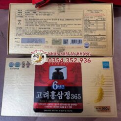 Cao Hồng Sâm Hàn Quốc 365 Hộp 4 Lọ x 240g 8 cao hong sam 365 4 hu 3