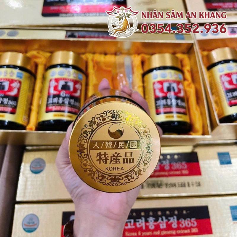Cao Hồng Sâm Hàn Quốc 365 Hộp 4 Lọ x 240g 17 cao hong sam 365 4 hu 8