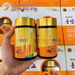 Cao Hồng Sâm Linh Chi Achimmadang Hộp 2 Lọ x 240G 6 cao hong sam linh chi achimadang 10