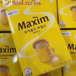 Cà Phê Hòa Tan Maxim Mocha Gold Mild Hộp 100 Gói 8 caphe maxim 10