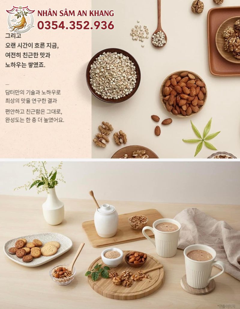 Bột Ngũ Cốc Dinh Dưỡng Mix Hạt Dẻ Damtuh Hộp 50 Gói 11 ngu coc mix hat de damtuh 7
