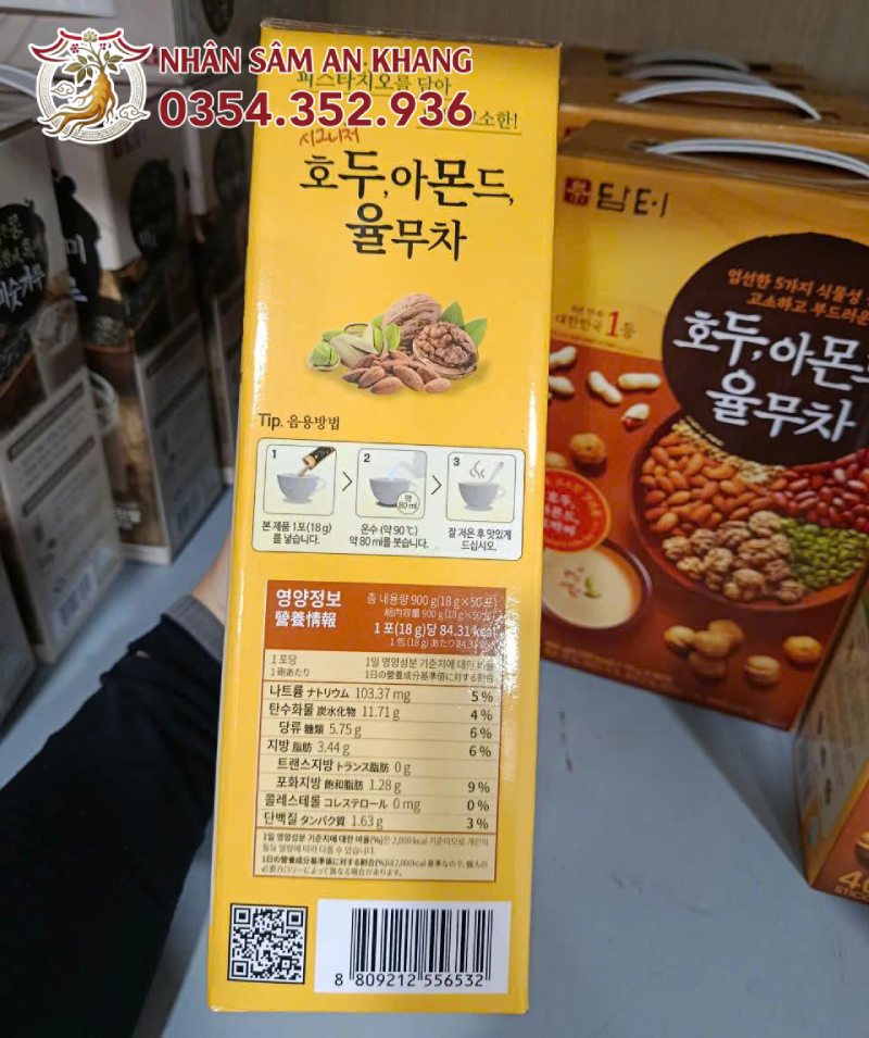 Bột Ngũ Cốc Dinh Dưỡng Mix Hạt Dẻ Damtuh Hộp 50 Gói 13 ngu coc mix hat de damtuh 9