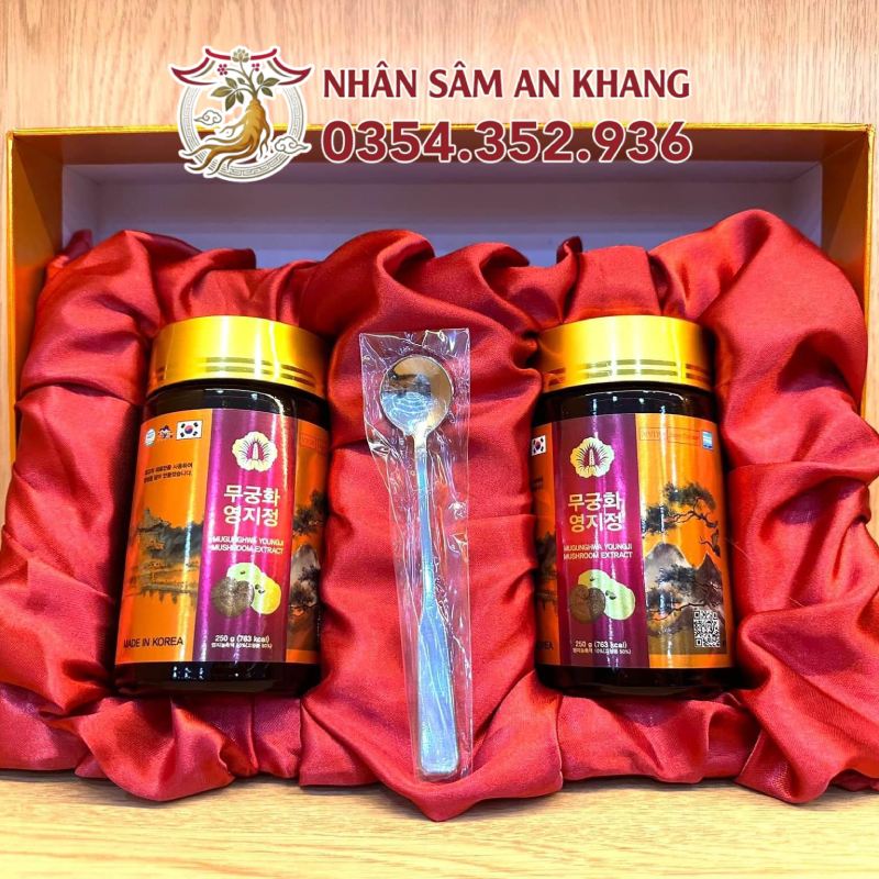 Cao Linh Chi Mugunghwa Hộp 2 Lọ x 250G 18 cao linh chi mugunghwa 2