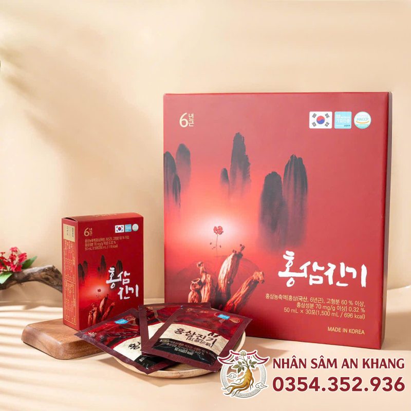 Nước Hồng Sâm Núi Chinki Hộp 30 Gói x 50ML 11 chinki 3