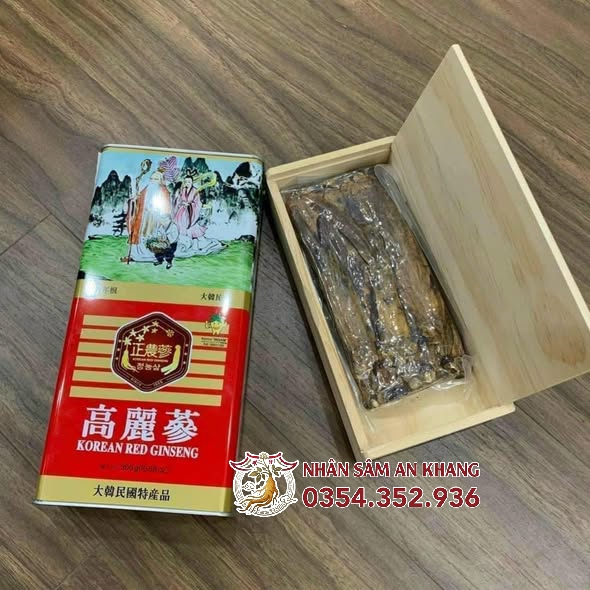 Hồng Sâm Củ Khô Hộp Thiếc Hàn Quốc Insam 300g 16 cu kho 300g 4