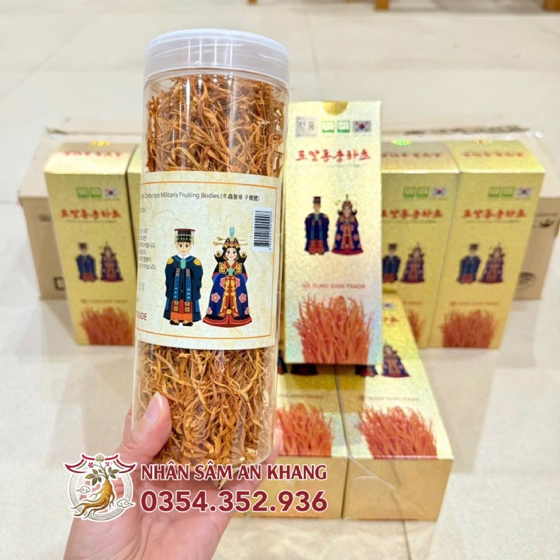 Đông Trùng Hạ Thảo Sấy Khô Daedong Hũ 100G 19 dong trung kho 100g daedong 10