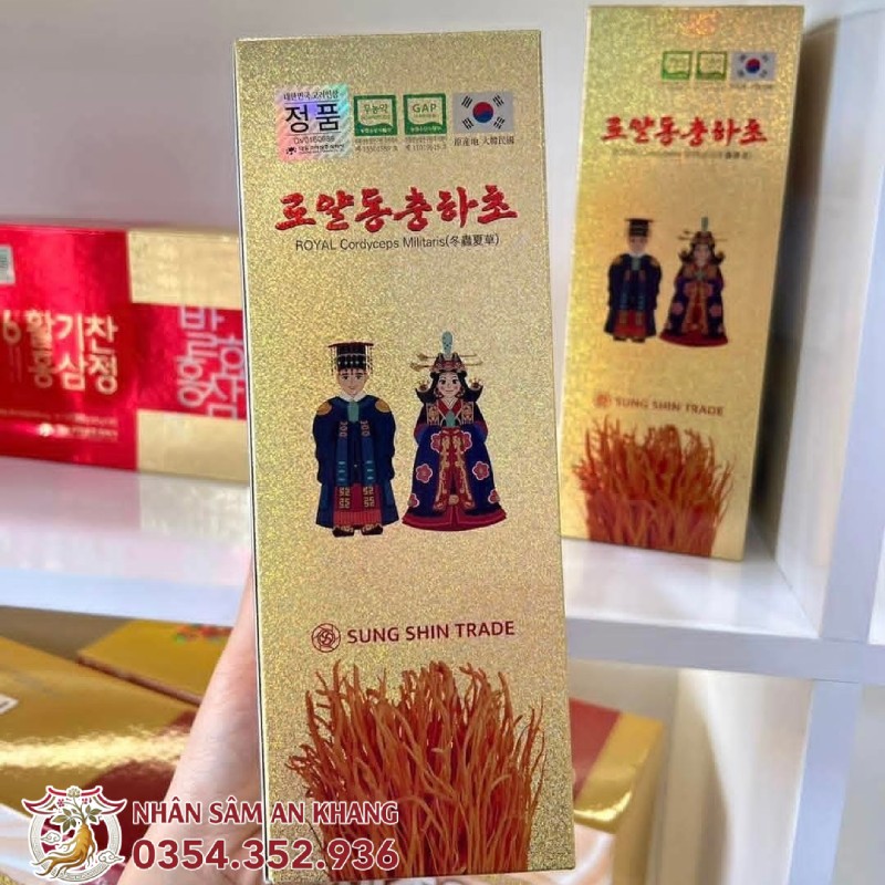 Đông Trùng Hạ Thảo Sấy Khô Daedong Hũ 100G 18 dong trung kho 100g daedong 7