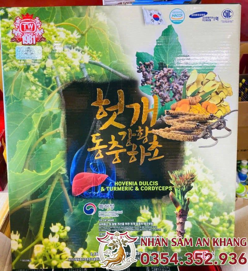 Nước Bổ Gan Đông Trùng Hạ Thảo TW Nghệ Vàng 12 gan tw nghe vang 2