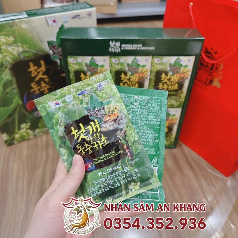 Nước Bổ Gan Đông Trùng Hạ Thảo TW Nghệ Vàng 10 gan tw nghe vang 4