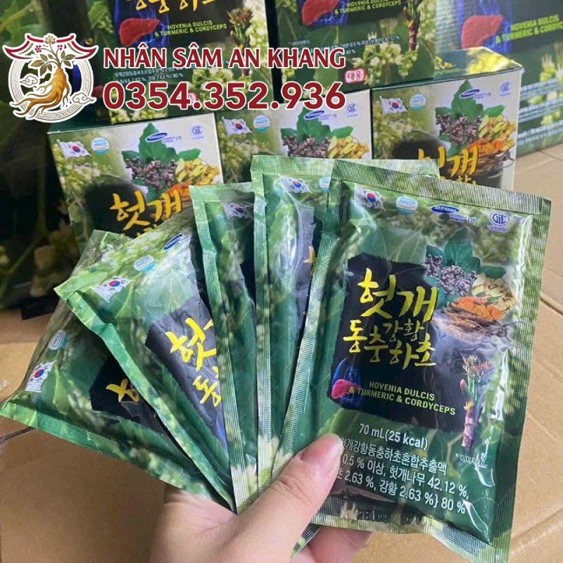 Nước Bổ Gan Đông Trùng Hạ Thảo TW Nghệ Vàng 13 gan tw nghe vang 6
