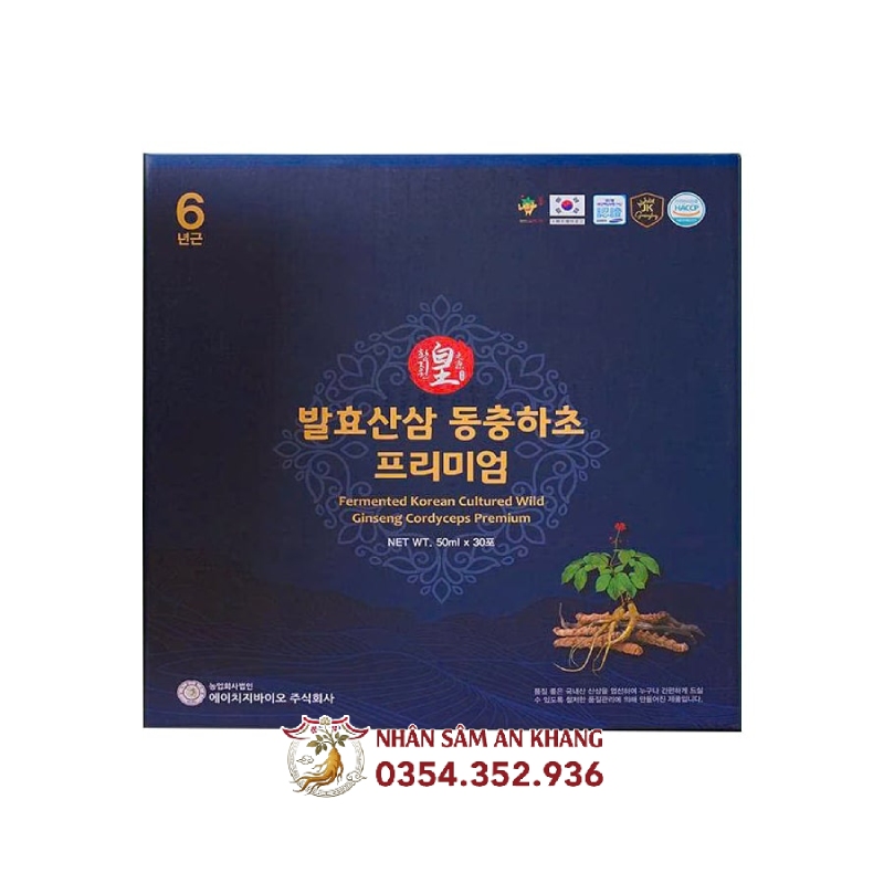 Nước Sâm Núi Đông Trùng Hạ Thảo Lên Men 50ml x 30 Gói 9 hong sam nui dong trung len men 4