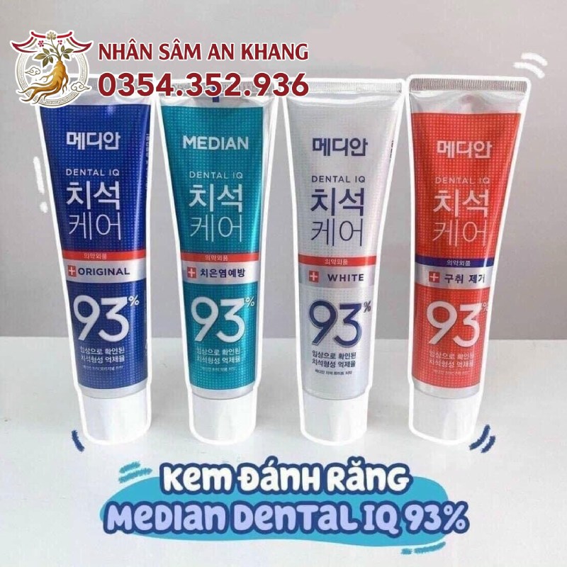 Kem Đánh Răng Median Dental IQ 93% Hàn Quốc 11 kem danh ranh 93