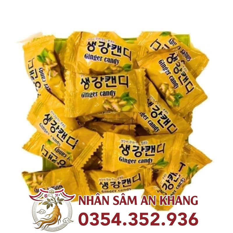 Kẹo Gừng Hàn Quốc Ginger Candy 210g 10 keo gung han quoc ginger 5