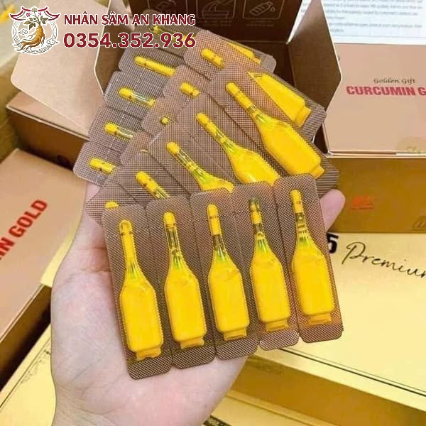 Tinh Nghệ Nano Curcumin Gold Golden Gift Hộp 100 Tép 12 nghe nano cucumin 100 tep 3