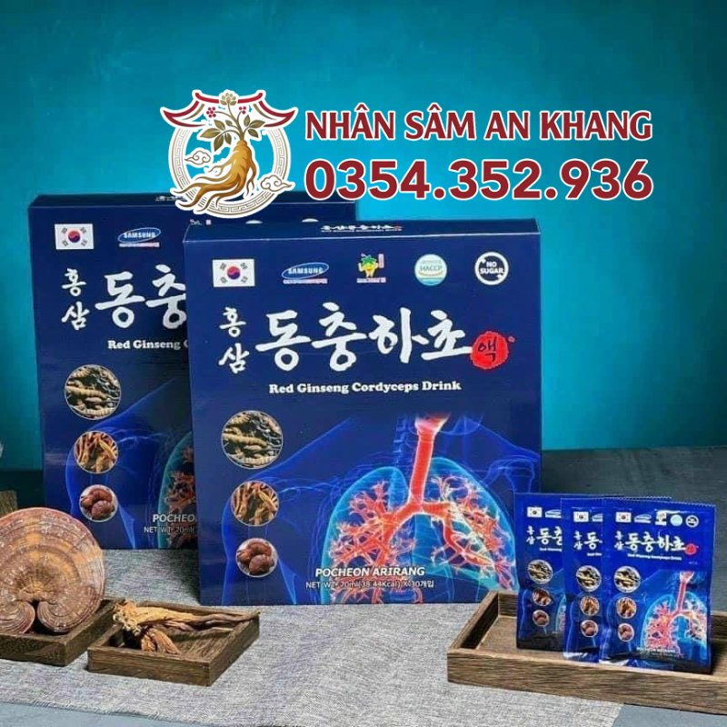 Nước Hồng Sâm Đông Trùng Hạ Thảo Bổ Phổi Pocheon 16 nuoc bo phoi 5