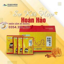 Nước Hồng Sâm Đông Trùng Hạ Thảo Daesan 70ml x 10 Gói