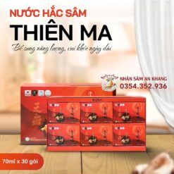 Nước Hắc Sâm Thiên Ma Premium Hộp 70ml x 30 Gói 3 nuoc hac sam thien ma 7