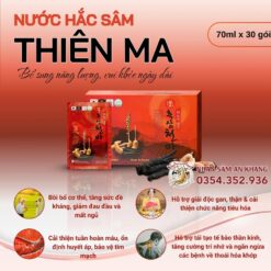Nước Hắc Sâm Thiên Ma Premium Hộp 70ml x 30 Gói 2 nuoc hac sam thien ma 8