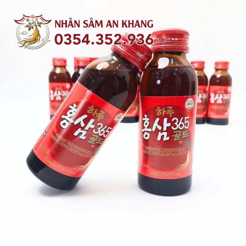 Nước Hồng Sâm 365 Gold Daesan Hộp 10 Chai x 100ml 9 nuoc hong sam daesan gold 5