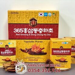 Nước Hồng Sâm Đông Trùng Hạ Thảo 365 Hansusam 50ml x 60 Gói 4 nuoc hong sam dong trung ha thao 365 hansusam 10