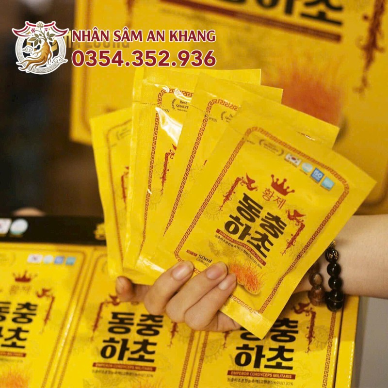 Nước Đông Trùng Hạ Thảo Hoàng Đế 30 Gói x 50Ml 15 nuoc hong sam dong trung ha thao hoang de 2