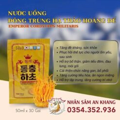 Nước Đông Trùng Hạ Thảo Hoàng Đế 30 Gói x 50Ml 7 nuoc hong sam dong trung ha thao hoang de 4