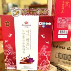 Nước Hồng Sâm Đông Trùng Saffron Hộp 60 Gói x 70ml 7 nuoc hong sam dong trung saffron 5