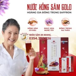 Nước Hồng Sâm Đông Trùng Saffron Hộp 60 Gói x 70ml 5 nuoc hong sam dong trung saffron 8