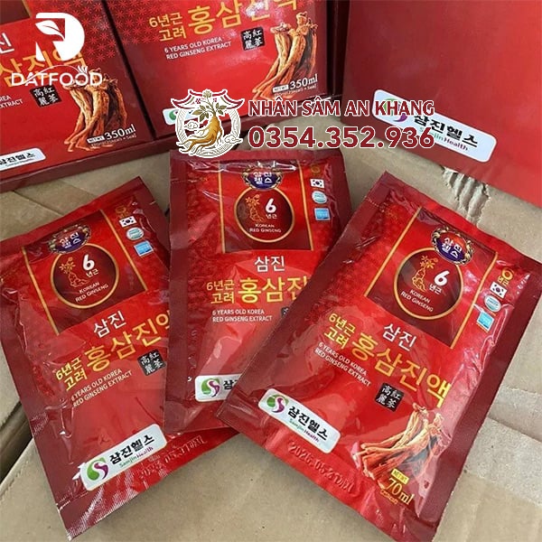 Nước Hồng Sâm Hoàng Gia Samjin 30 Gói x 70ml 15 nuoc hong sam hoang gia 3
