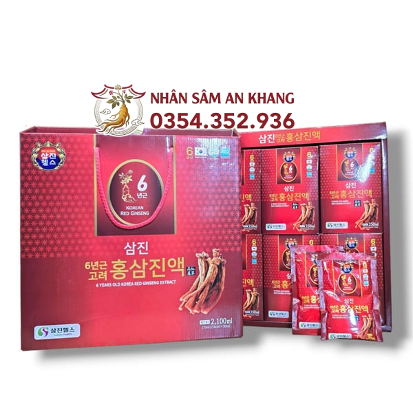 Nước Hồng Sâm Hoàng Gia Samjin 30 Gói x 70ml 9 nuoc hong sam hoang gia 4