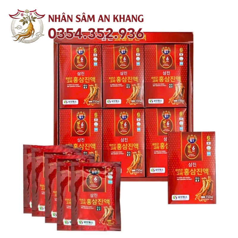 Nước Hồng Sâm Hoàng Gia Samjin 30 Gói x 70ml 11 nuoc hong sam hoang gia 7