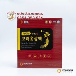Nước Hồng Sâm Jeong Won 100% Hộp 30 Gói x 80ml