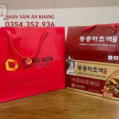 Nước Đông Trùng Hạ Thảo Jeong Won Hộp 20 Gói x 80ml 6 nuoc hong sam jeongwon 20 goi 12