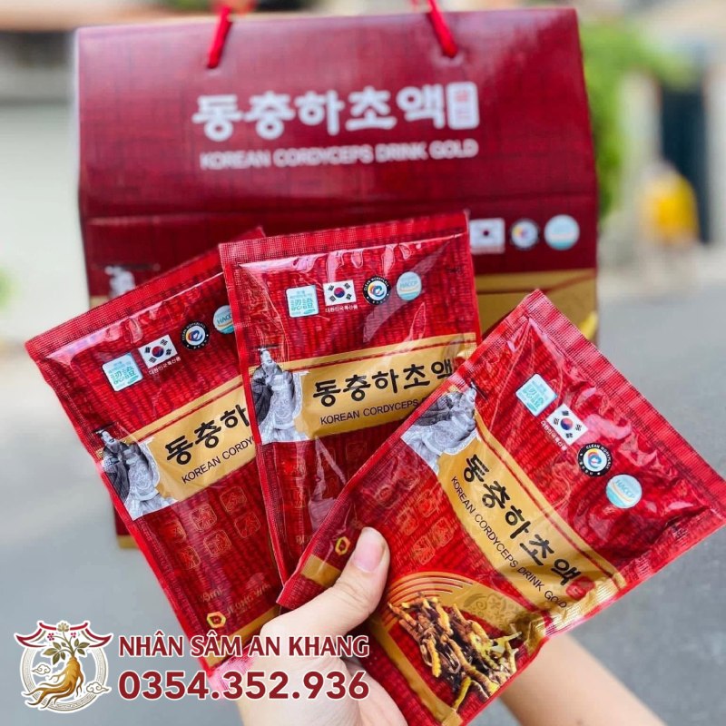 Nước Đông Trùng Hạ Thảo Jeong Won Hộp 20 Gói x 80ml 14 nuoc hong sam jeongwon 20 goi 5