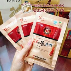 Nước Hồng Sâm Pocheon 100% Hộp 30 Gói x 80ml 8 nuoc hong sam pocheon 100 5