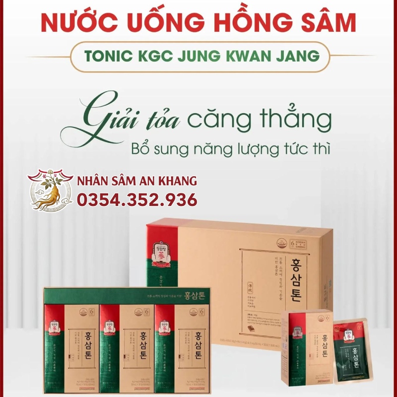 Nước Hồng Sâm Tonic KGC Mild 50ml x 30 Gói 11 nuoc hong sam tonic kgc 9