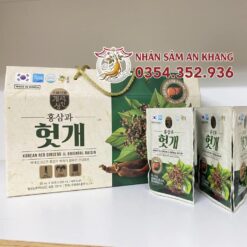 Nước Bổ Gan Hồng Sâm NongHyup Hộp 30 Gói x 50Ml 1 nuoc mat gan hong sam gaesung 3