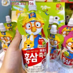 Nước Hồng Sâm Trẻ Em Pororo Paldo Hàn Quốc 10 Túi x 100ml 6 paldo pororo 3
