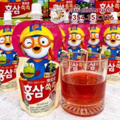 Nước Hồng Sâm Trẻ Em Pororo Paldo Hàn Quốc 10 Túi x 100ml 5 paldo pororo 8