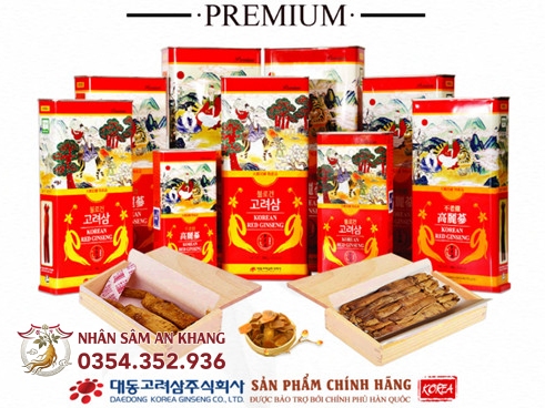 Hồng Sâm Củ Khô Daedong Hộp Thiếc 75G 19 sam cu kho daedong 375g 9