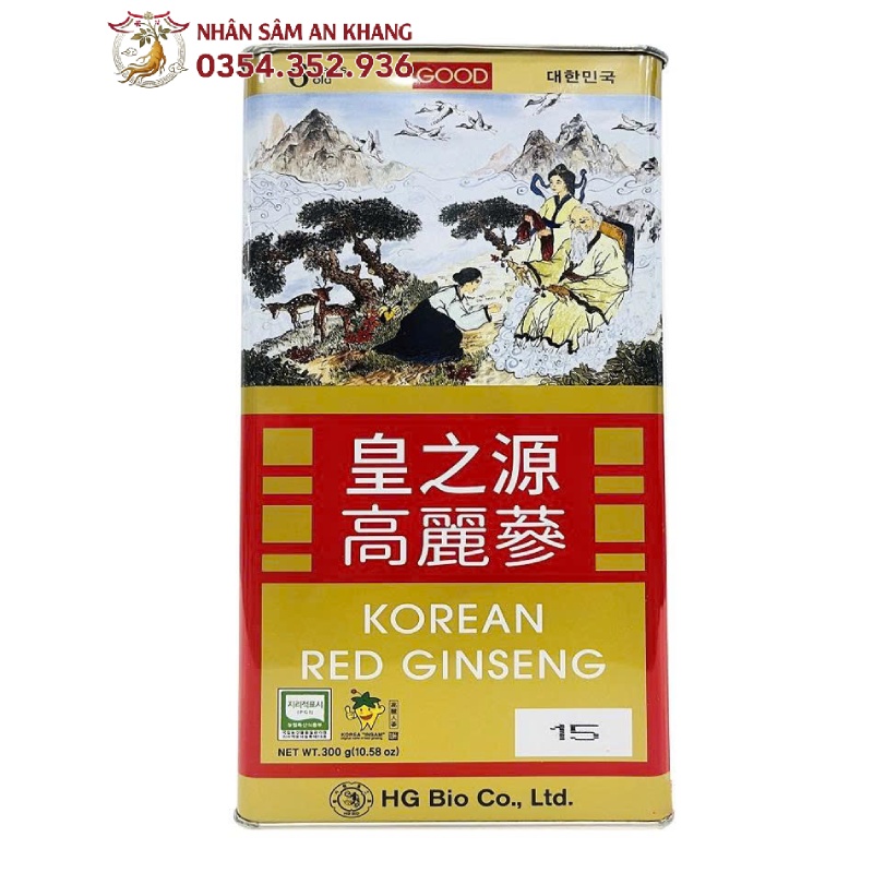 Hồng Sâm Củ Khô Hàn Quốc HG Bio 300g 9 sam cu kho hg bio 12