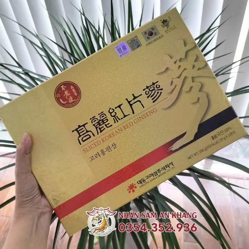 Hồng Sâm Thái Lát Daedong Hộp Giấy 200G 15 sam lat daedong hop giay 2