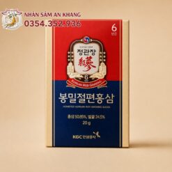 Hồng Sâm Thái Lát Tẩm Mật Ong KGC Hộp 160G 4 sam lat tam mat ong kgc 4