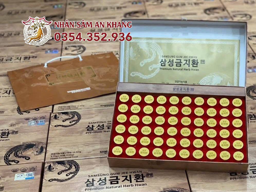 An Cung Ngưu Hoàng Hoàn Bổ Não SamSung Hộp Giấy 60 Viên 12 an cung bo nao giay 3