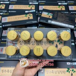 Viên An Cung Thiên Sâm Trầm Hương Dongbo Hộp 10 Viên 1 an cung thien sam tram huong 10 vien 21